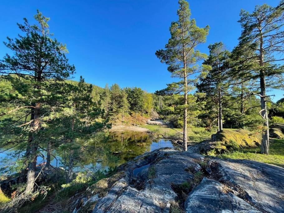 Bosvik Gard, Nyrenovert Leilighet I Hovedhus Fra 1756 Risør Exteriör bild